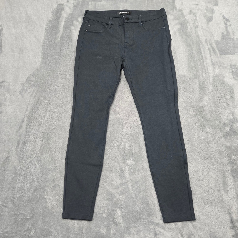 Liverpool Skinny Pants Womens Size 6 30x28 Dark Night Navy Blue